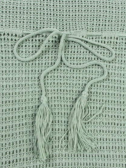 Levoire | Femme Bikini top Haut Pointu Frange Maillot de bain Cape Plage Robe Longue