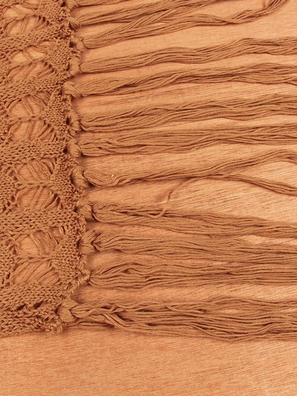 Levoire | Femme Bikini top Haut Pointu Frange Maillot de bain Cape Plage Robe Longue