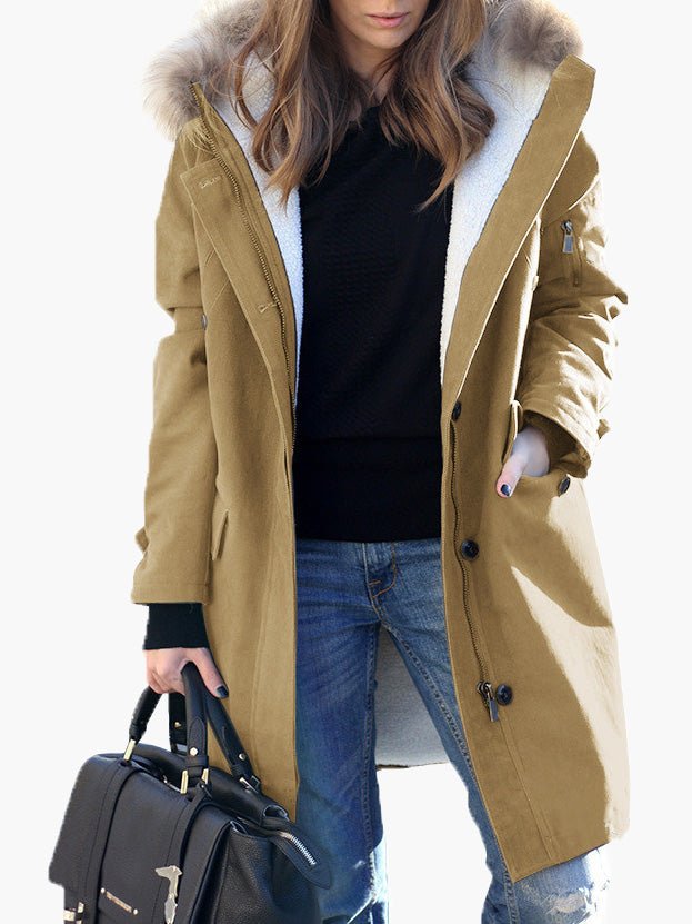 Levoire | Manteau féminin et douillet Kaki