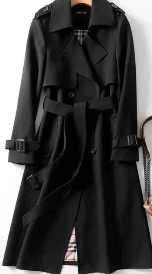 Levoire | Manteau De Trench Couture Pour Femmes Noir