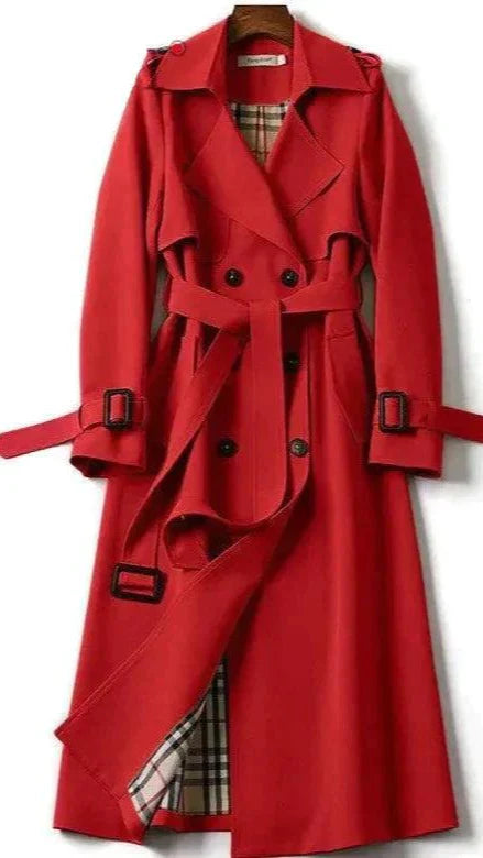 Levoire | Manteau Trench Couture Pour Femmes (Rouge) Rot