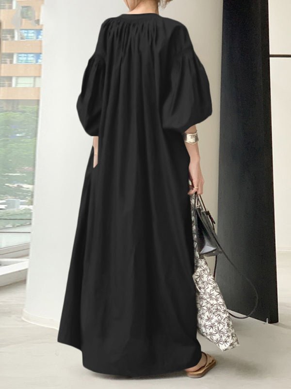 Levoire | Femme Élégante Robe Chemise Sans Manches à Boules