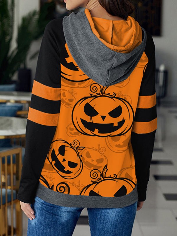 Levoire | Pour femmes Halloween Imprimé Contraste Raglan Sans manches Blouse
