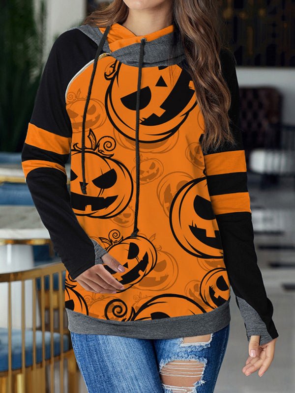 Levoire | Pour femmes Halloween Imprimé Contraste Raglan Sans manches Blouse
