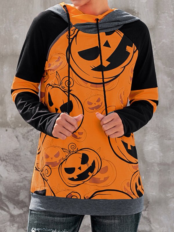 Levoire | Pour femmes Halloween Imprimé Contraste Raglan Sans manches Blouse