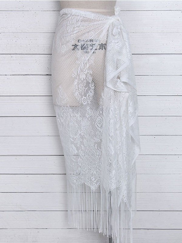 Levoire | Chemise de plage à trous pour femmes Blanc F