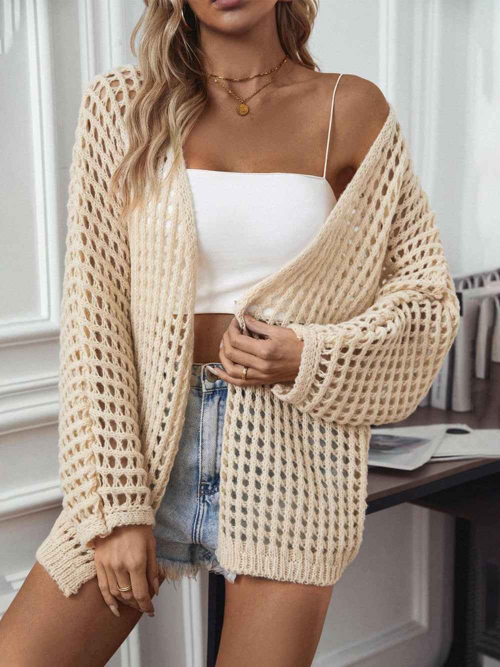 Levoire | Femmes Pull Récupéré Long Gilet