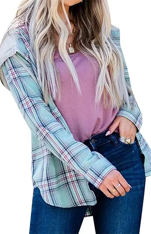Levoire | Femme Sweat à capuche Bouton-Dézip Haut de loisirs T-shirt Veste Vert clair