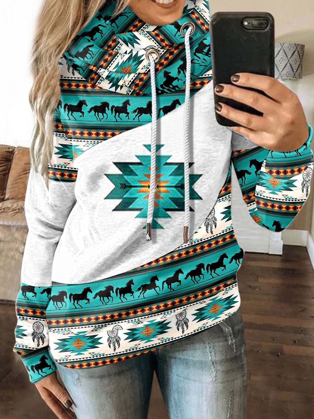 Levoire | Sweat à capuche décontracté et relaxant Bleu