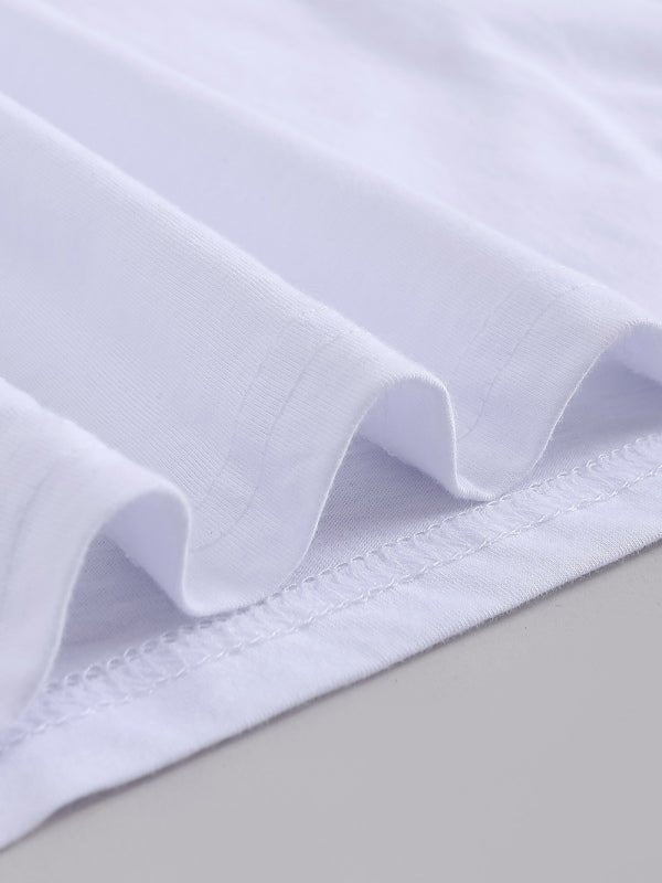 Levoire | Femmes Tricot Col Rond Motif À Carreaux Manches Courtes T-shirt