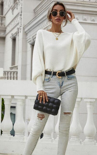 Levoire | Femme Pull Col Rond Détaché Pull Manches Longues
