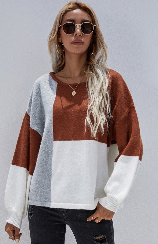 Levoire | Femmes Col Rond Dos Cordon Brodé Pull