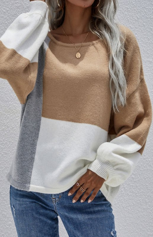 Levoire | Femmes Col Rond Dos Cordon Brodé Pull