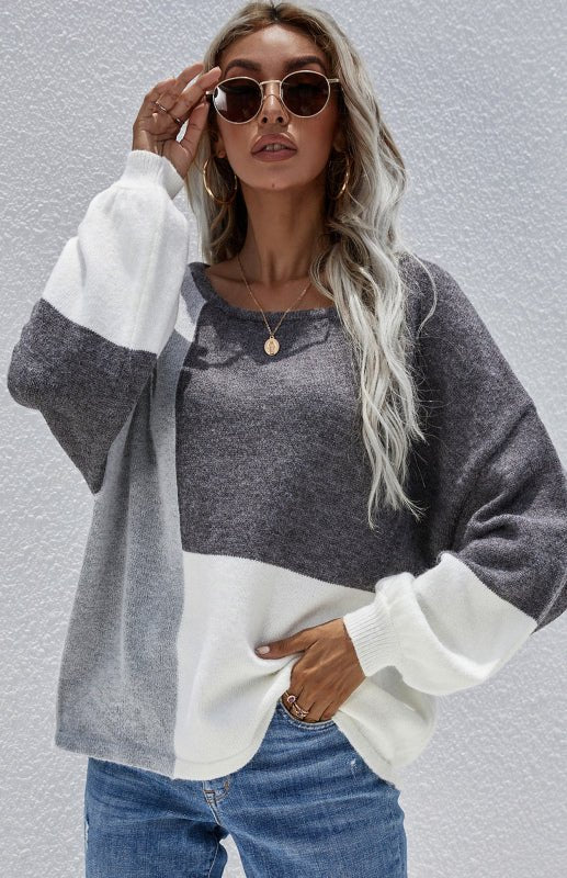 Levoire | Femmes Col Rond Dos Cordon Brodé Pull