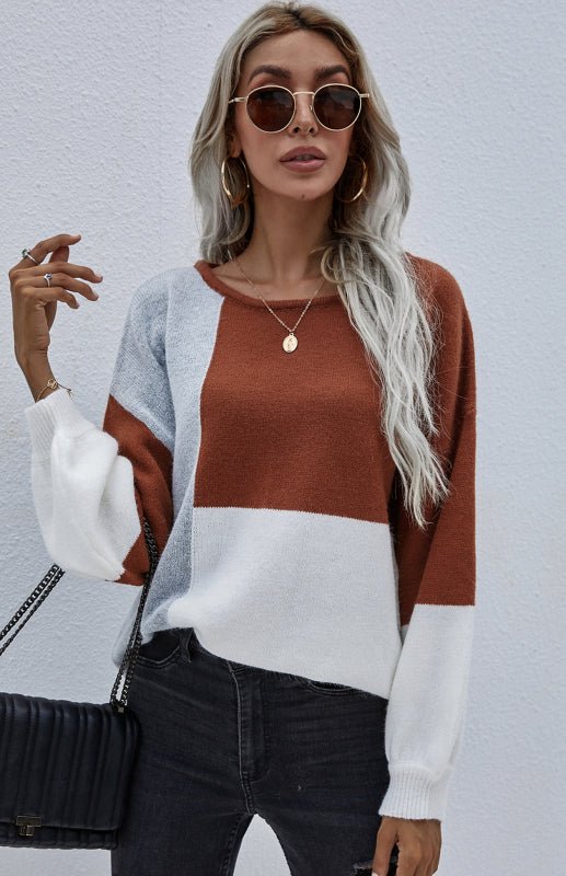 Levoire | Femmes Col Rond Dos Cordon Brodé Pull