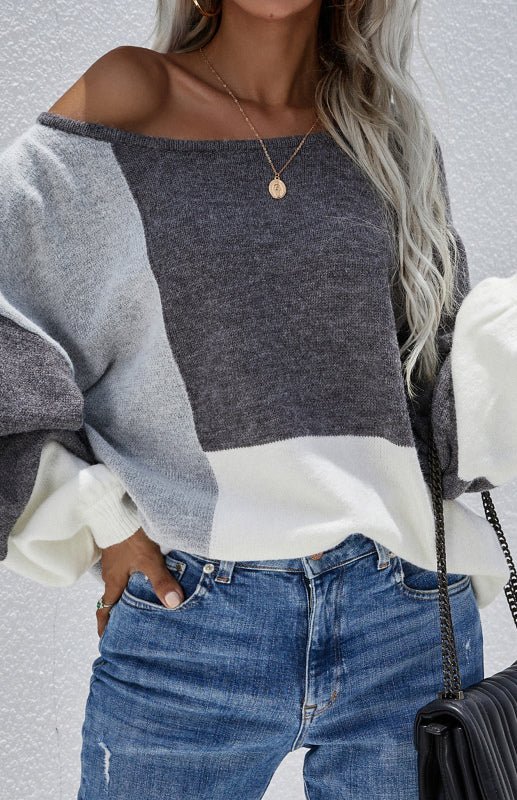 Levoire | Femmes Col Rond Dos Cordon Brodé Pull