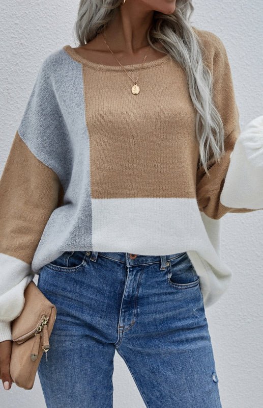 Levoire | Femmes Col Rond Dos Cordon Brodé Pull