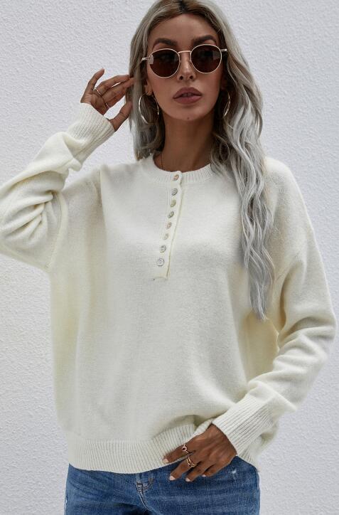 Levoire | Femme pull simple en traditionnel Rohhvid sale blanc