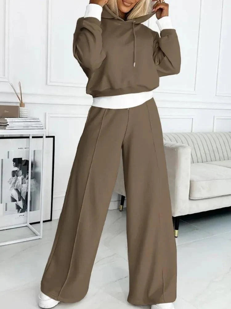 Levoire | Femmes Doux Deux Pièces Capuche Activewear Ensemble