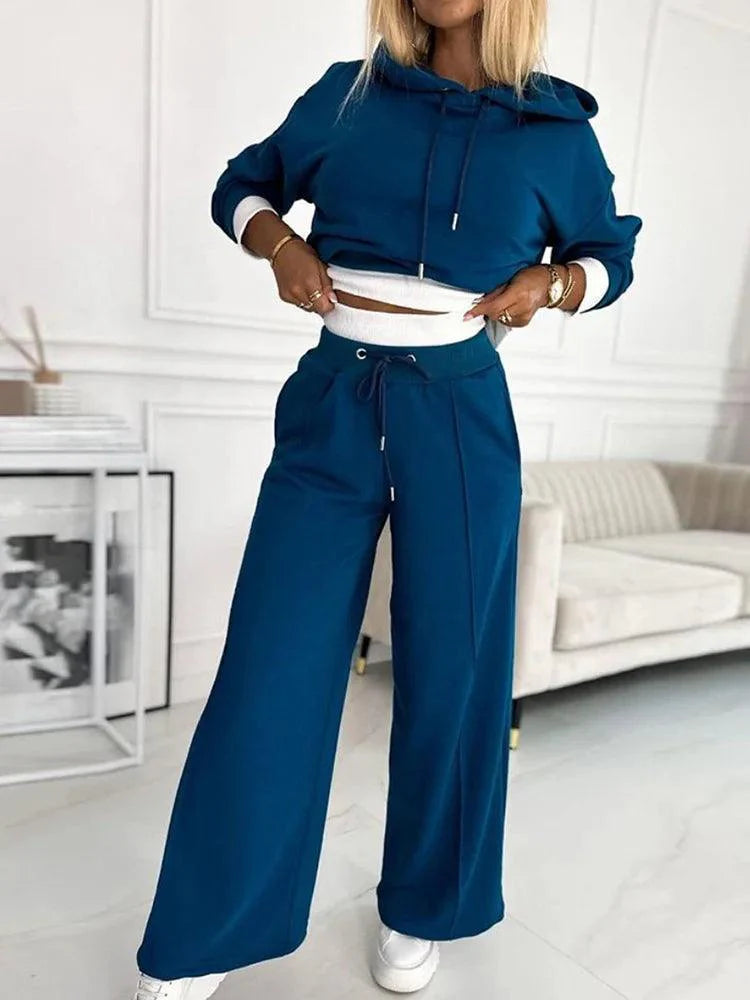 Levoire | Femmes Doux Deux Pièces Capuche Activewear Ensemble
