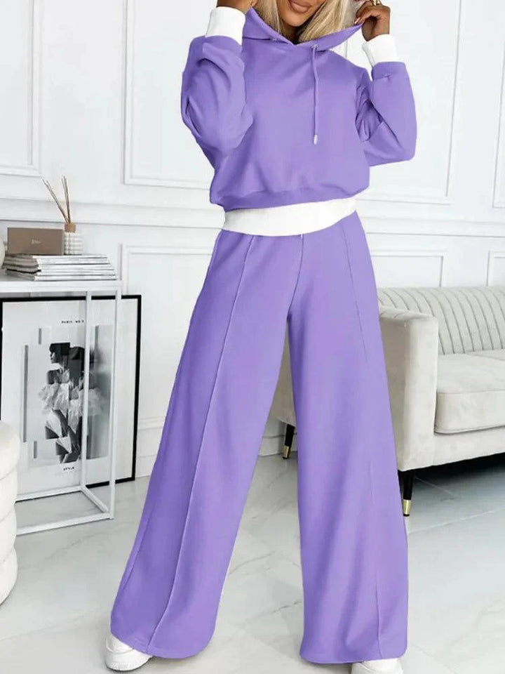 Levoire | Femmes Doux Deux Pièces Capuche Activewear Ensemble