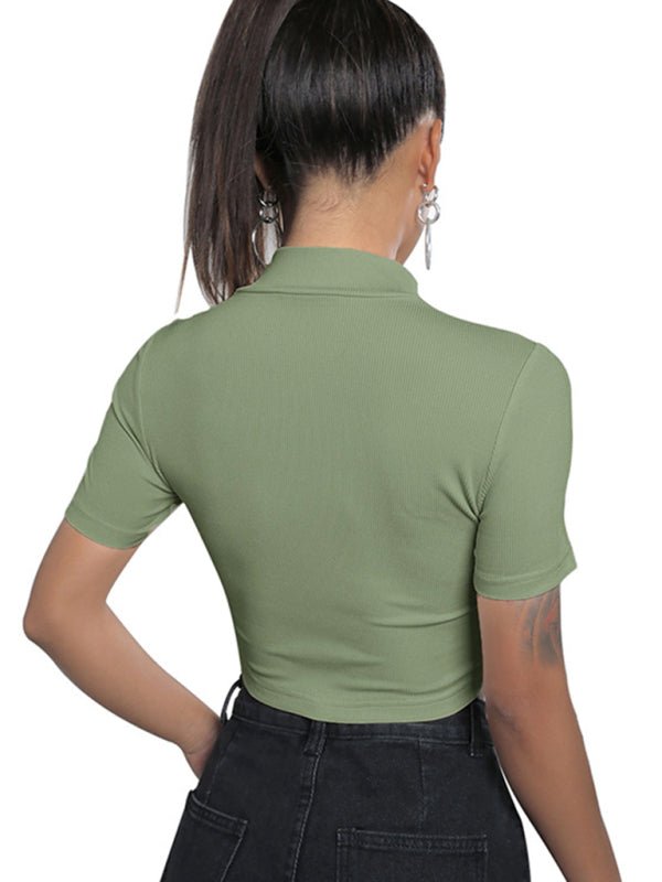 Levoire | Femme ajustée sexy à zip revers supérieur