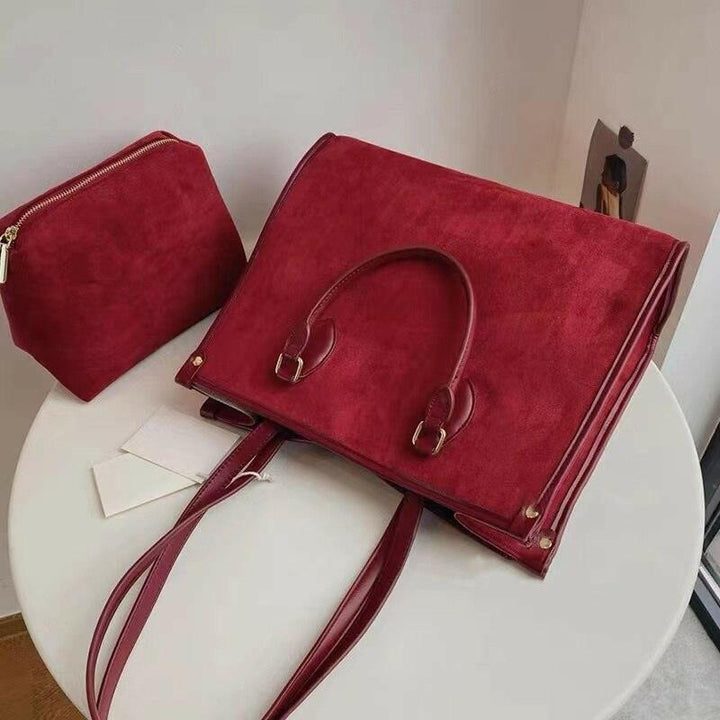 Levoire | Femme Velours Grande Capacité Tote