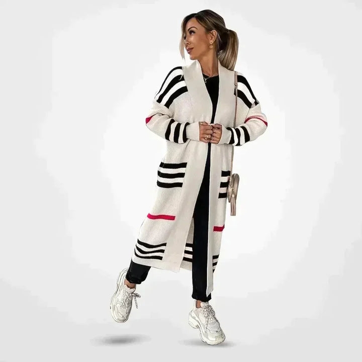 Levoire | Long gilet en tricot Blanc