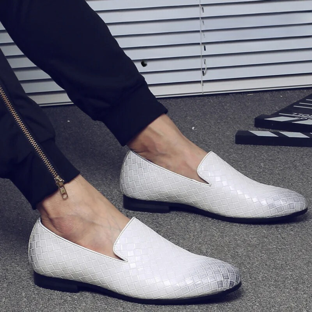 Levoire | Bottes En Cuir Tissées Luxe Et Confort Ensemble Blanc