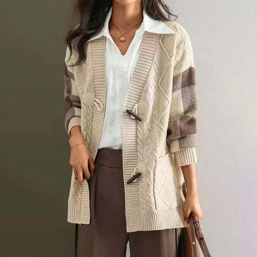 Levoire | Veste En Tricot À Carreaux Vintage