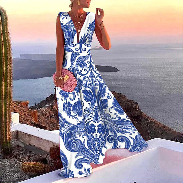 Levoire | Robe D'Été Pour Femme Bleu