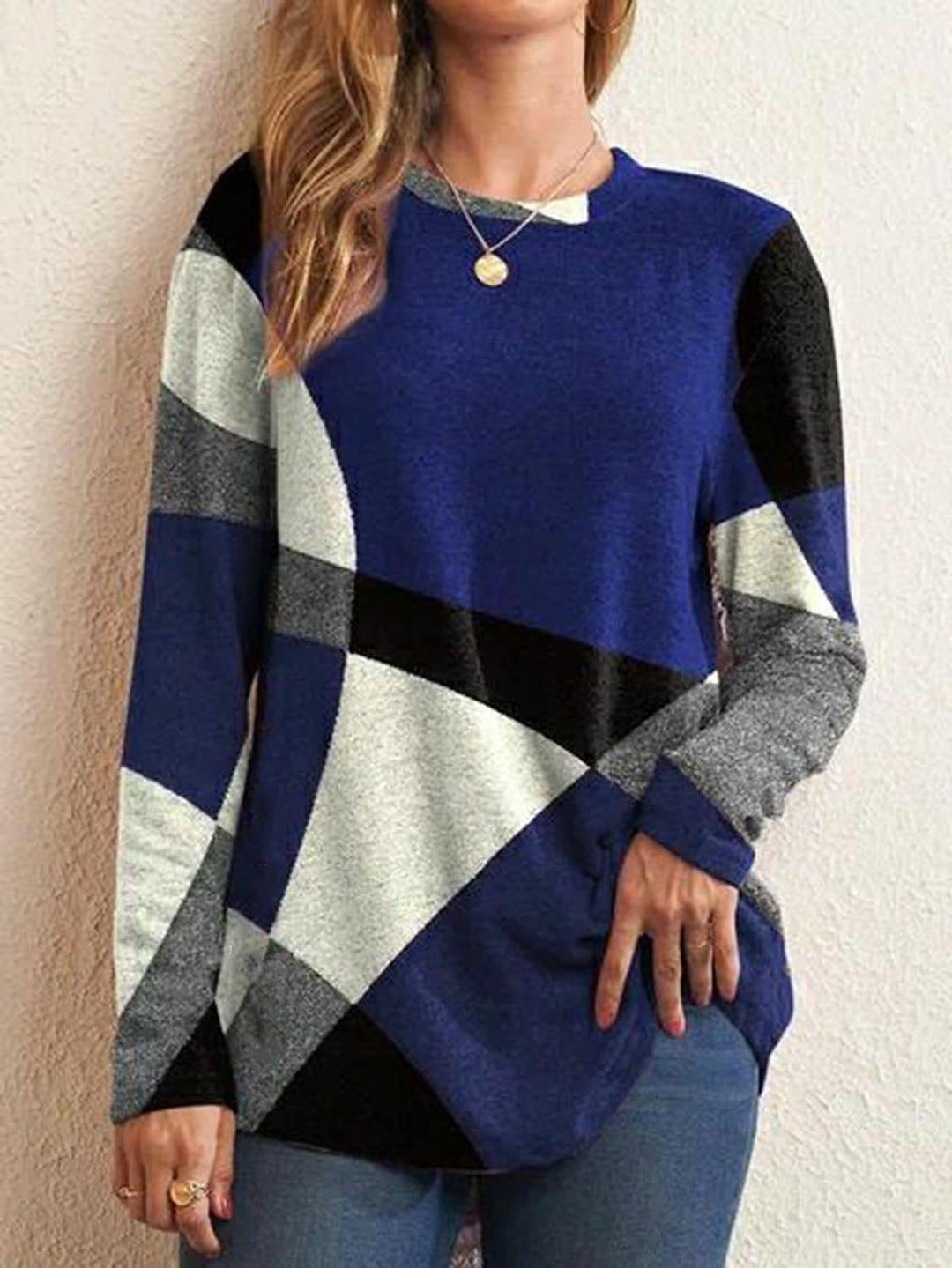 Levoire | Pull En Tricot Décontracté Pour Femmes Bleu