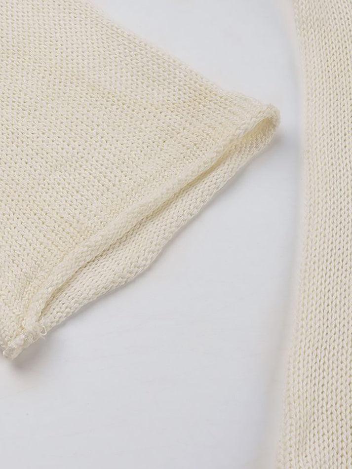 Levoire | Pull En V Motif Étoile Y2K