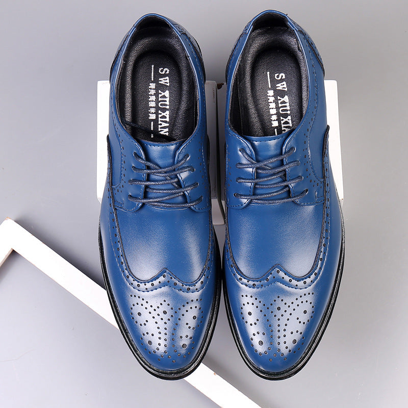 Levoire | Chaussures Élégantes En Cuir De Veau Faites À La Main bleu