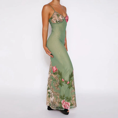 Levoire | Robe Sans Manches À Imprimé Floral En V