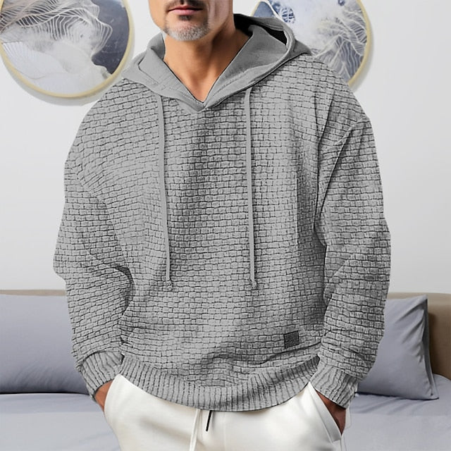 Levoire | Renno à manches longues hoodie avec cordon réglable Gris