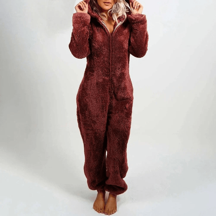 Levoire | Pyjama peluche ours femme Rot