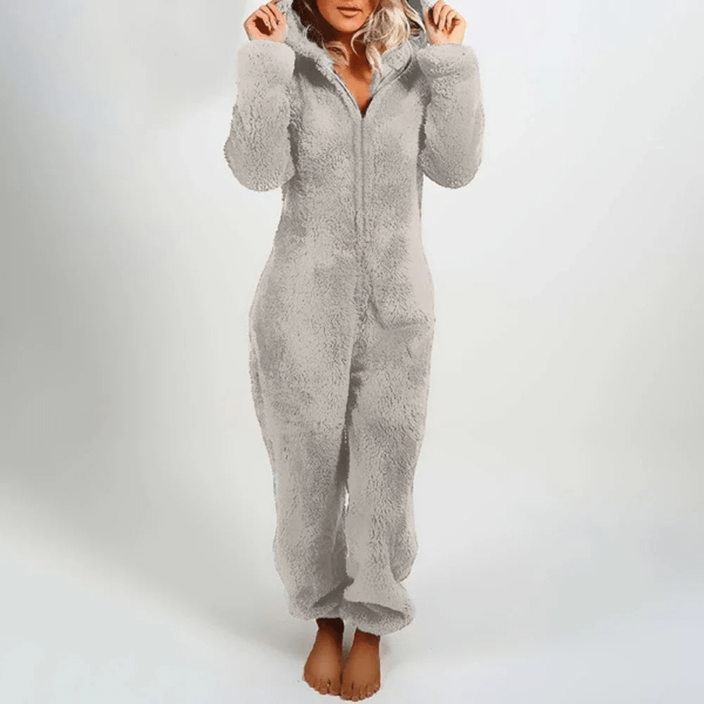 Levoire | Pyjama peluche ours femme Gris foncé