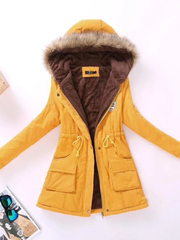 Levoire | Chic Moderne Veste Chaude Pour Femmes Jaune