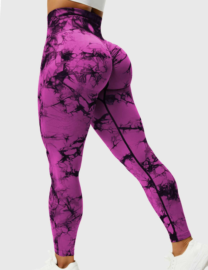 Levoire | Leggings Tie Dye Pour Femmes Clara Lila Rosa