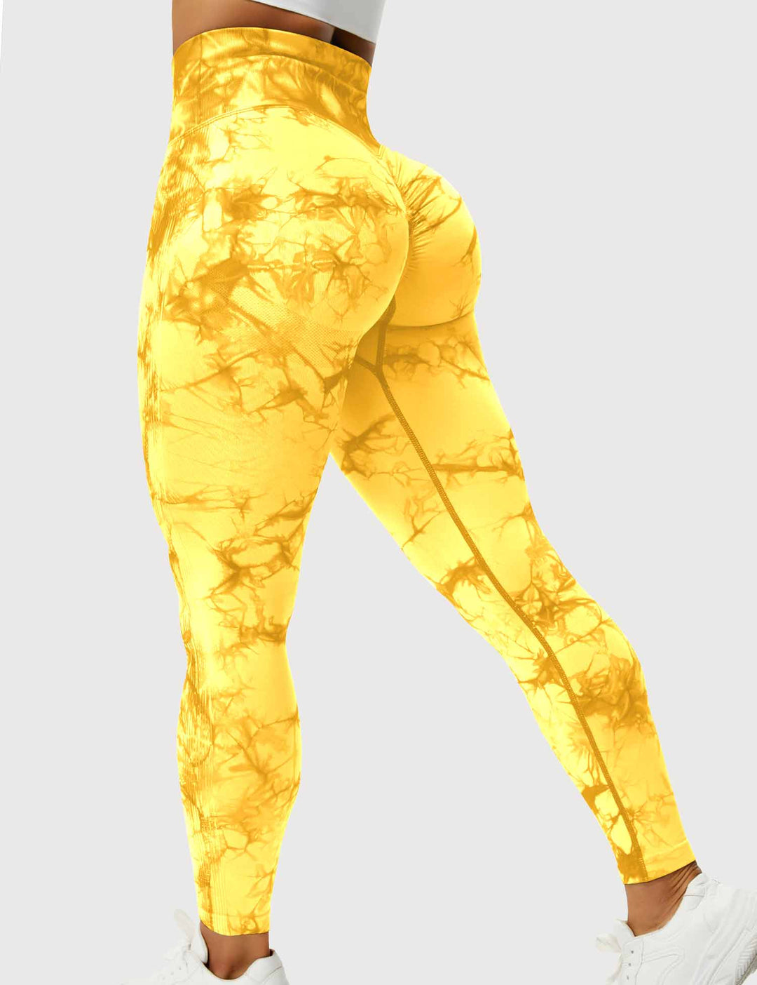 Levoire | Leggings Tie Dye Pour Femmes Clara Jaune