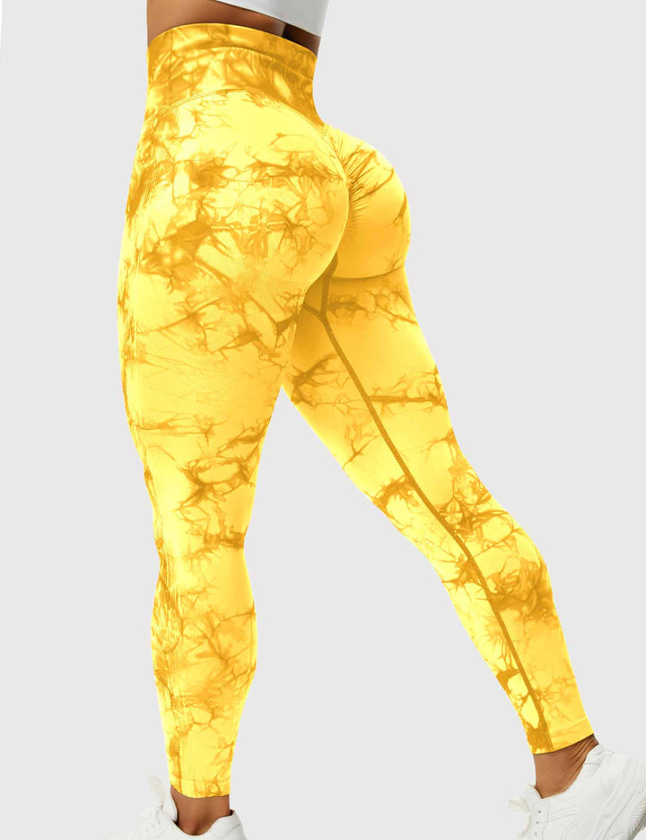 Levoire | Leggings Tie Dye Pour Femmes Clara Jaune