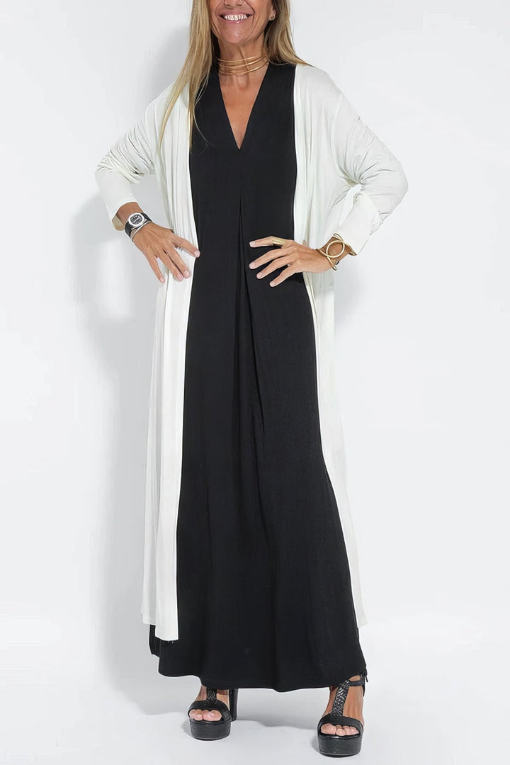 Levoire | Robe Élégante Longue + Gilet Correspondant Comme Cadeau