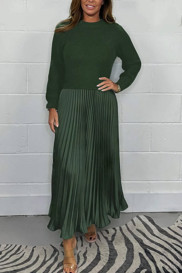 Levoire | Pull et jupe plissée Vert
