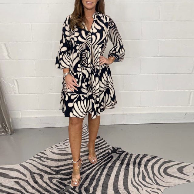 Levoire | Robe de Festivité 3/4 d'Été Noir