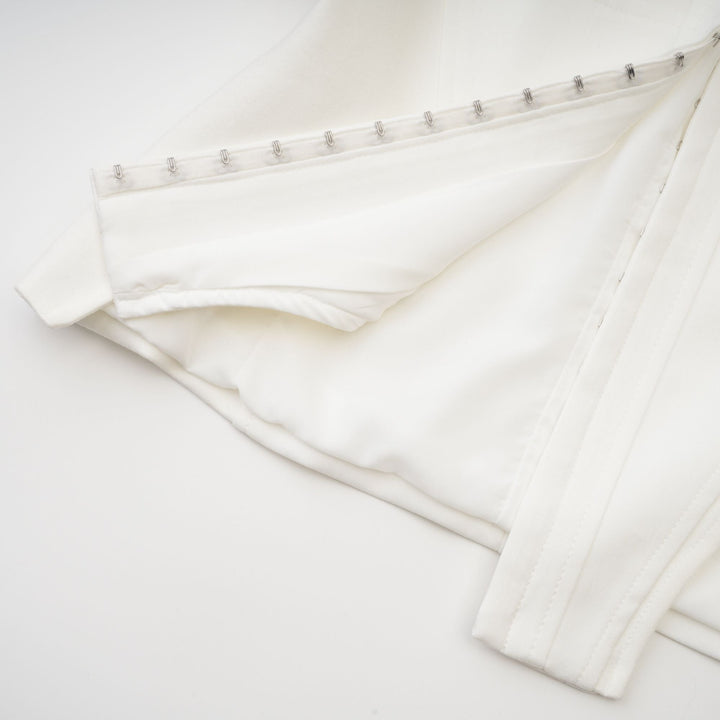 Levoire | Haut Corset À Manches Longues Blanches