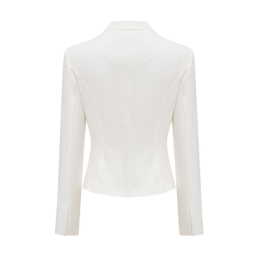 Levoire | Haut Corset À Manches Longues Blanches