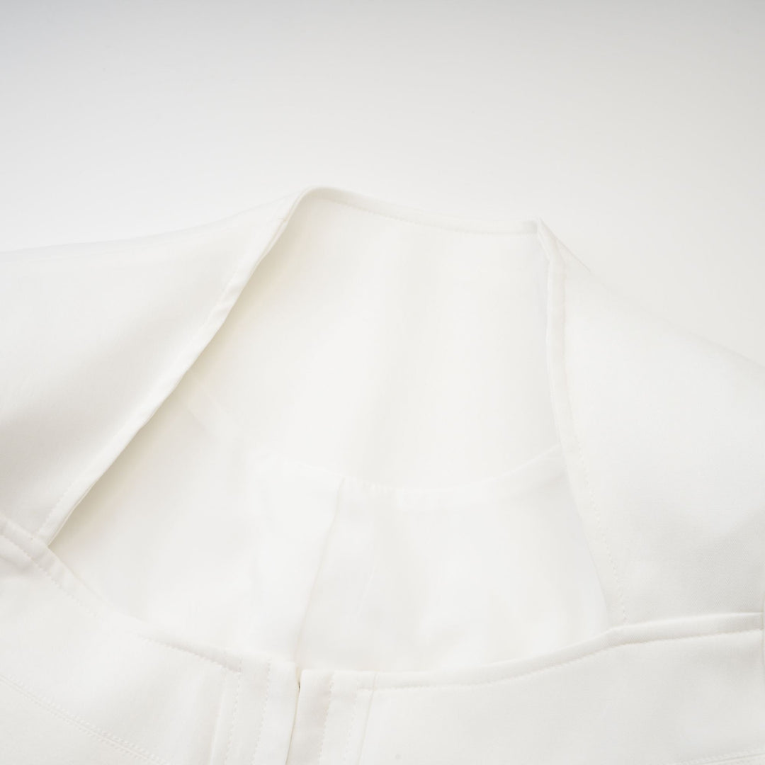 Levoire | Haut Corset À Manches Longues Blanches