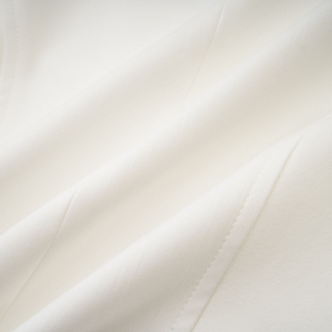 Levoire | Haut Corset À Manches Longues Blanches