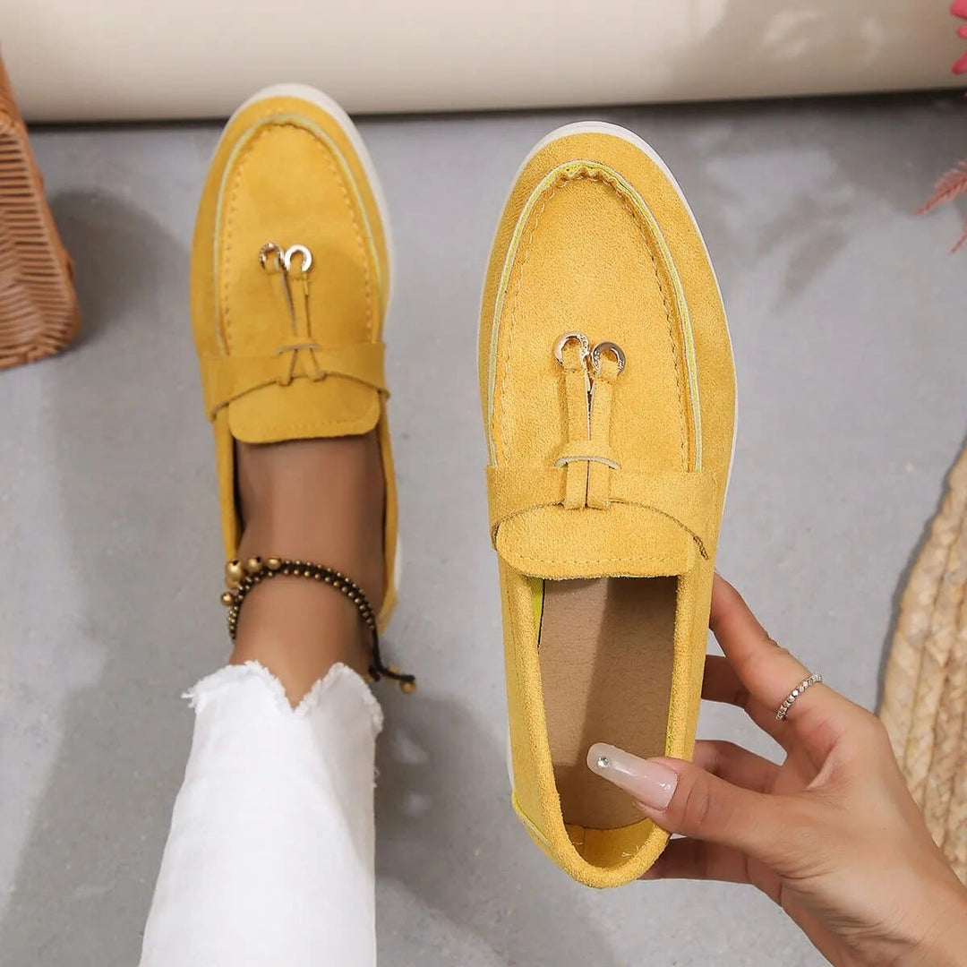 Levoire | Belles Mocassins Pour Femmes Jaune